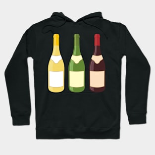 Wine Bottles Icon Set Hoodie